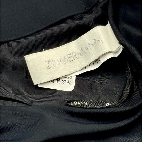 🆕 ZIMMERMANN 🧿 NWOT Anneke Halter One Piece Bathing Suit, Noir - Sz 1 - US 4/6 - Picture 15 of 16